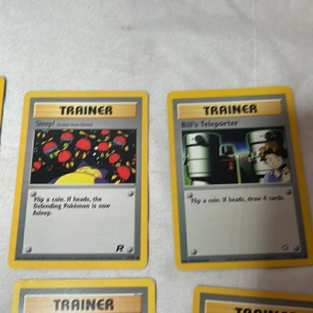 Set of Eight Pokémon Trading Cards.‎